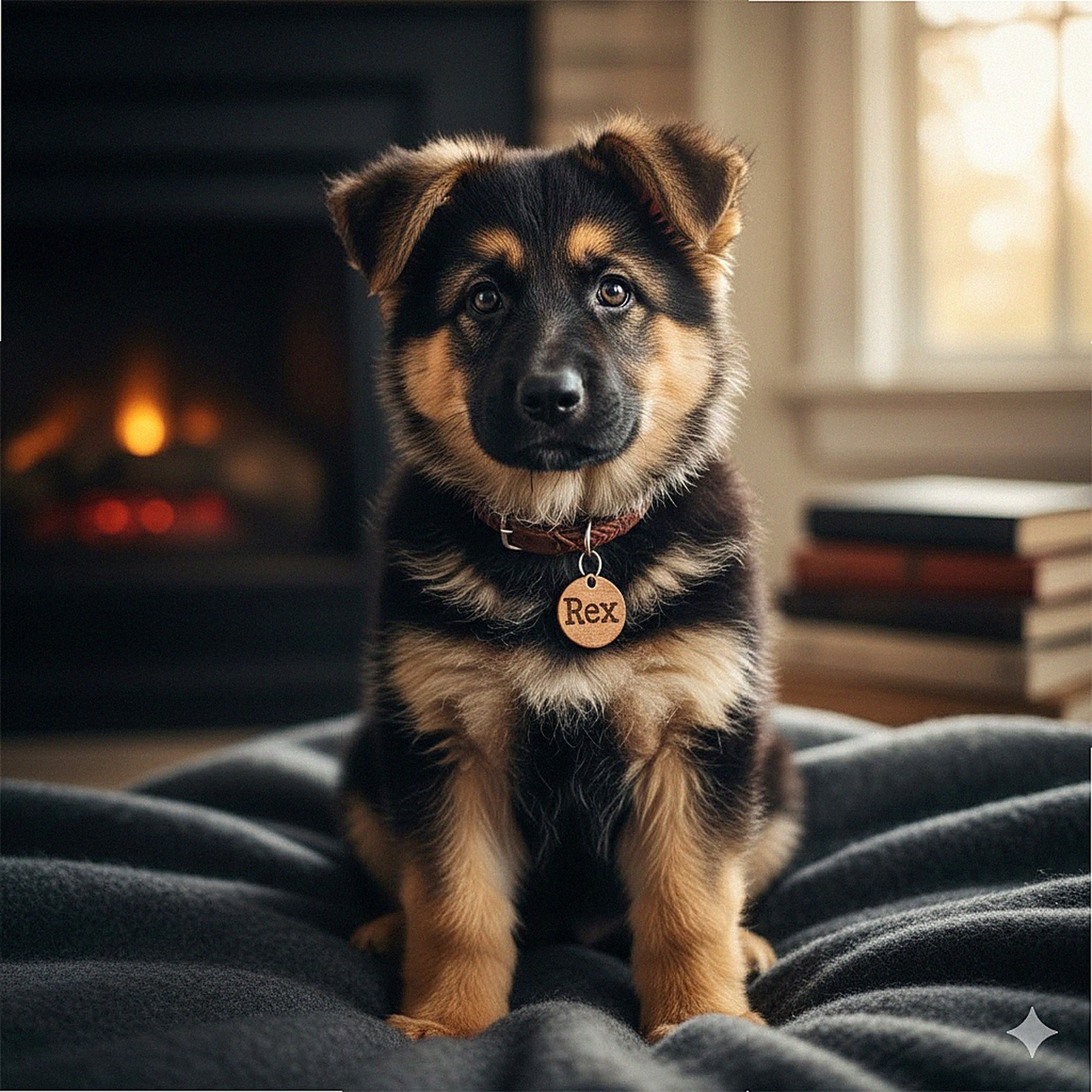 Chiot Berger Allemand mâle Rex de 3 mois au pelage noir et feu, élevage professionnel français
